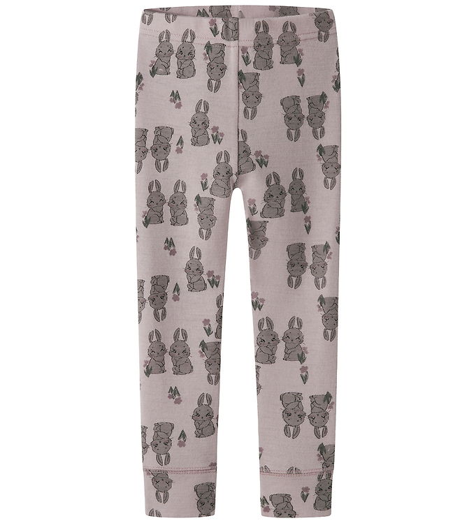Name It Leggings - Uld - NmfWillow - Violet Ice/Bunnies