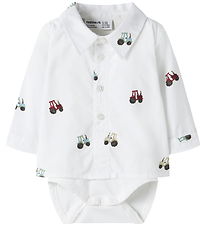Name It Skjortebody l/æ - NbmRactor - Bright White