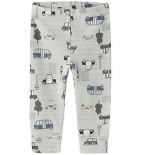 Name It Leggings - NbmWillow - Uld - Mineral Gray/City Cars