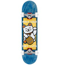 Enuff Skully Skateboard - Lucky Cat Mini Complete - Blue - 7.25