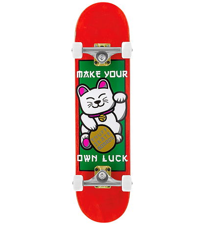 Enuff Skully Skateboard - Lucky Cat Complete - 7.25 x 29.5 - Red