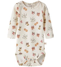 Lil Atelier Body l/æ - Slim - NbnLayo  - Turtledove/Old Christma
