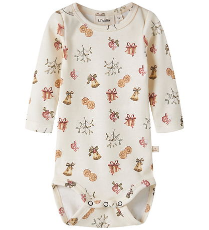 Lil Atelier Body l/æ - Slim - NbnLayo  - Turtledove/Old Christma