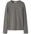 Name It Bluse - NkfNayla - Charcoal Gray/Silver Lurex