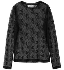 Name It Bluse - Mesh - NkfRemesh - Black
