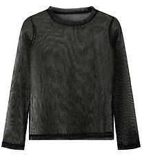 Name It Bluse - Mesh - NkfReglitter - Black