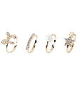 Name it Ringe - 4-pak - NKFACC-KIDA - Guld