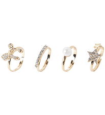 Name it Ringe - 4-pak - NKFACC-KIDA - Guld