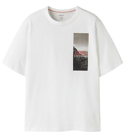 Name it T-shirt - NKMRAO - Bright White