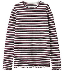 Name it Bluse - Rib - NKFVEMMA - Catawba Grape/Cloud Dancer + Bl