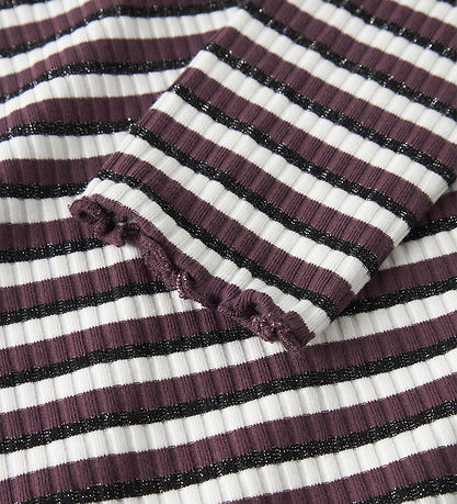 Name it Bluse - Rib - NKFVEMMA - Catawba Grape/Cloud Dancer + Bl