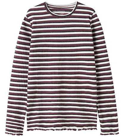 Name it Bluse - Rib - NKFVEMMA - Catawba Grape/Cloud Dancer + Bl