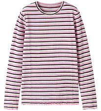 Name it Bluse - Rib - NKFVEMMA - Full Blooming Pink/Cloud Dancer