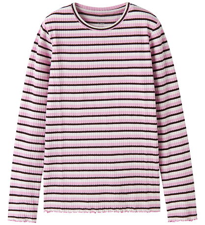 Name it Bluse - Rib - NKFVEMMA - Full Blooming Pink/Cloud Dancer