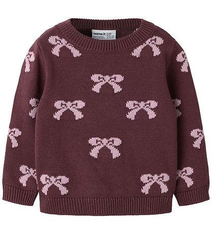 Name It Bluse - Strik - NmfRekka - Catawba Grape/MAUVE SHADOWS B