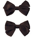 Name It Hårsløjfer - 2-pak - Velour - NmfRelvet - Chocolate Plum