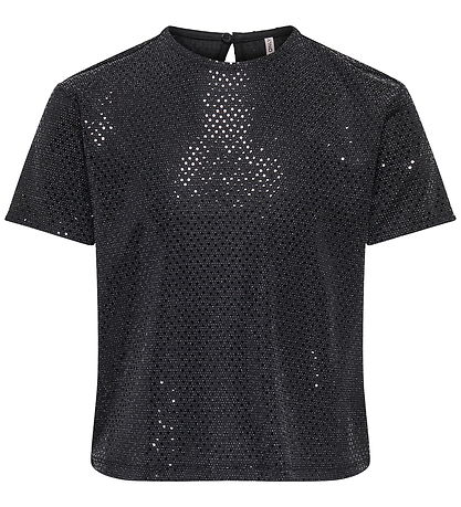 Only Top - Kogdazzling - Black/Silver Lurex/Black Sequins