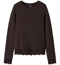 Name It Bluse - Slim - NkfRosima - Chocolate Plum
