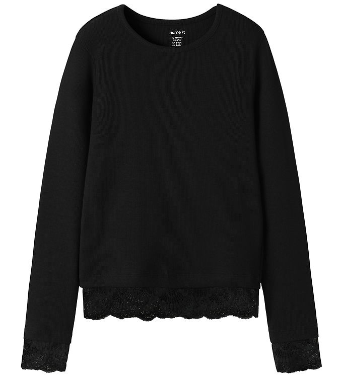 Name It Bluse - Slim - NkfRosima - Black
