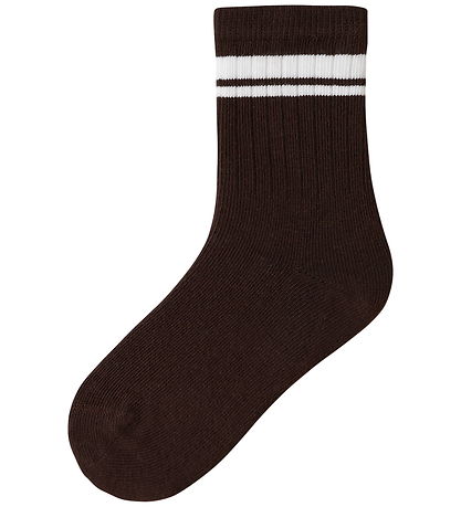 Name It Strømper - 3-pak - NmmOnel - Olive Night/Sesame/Chocolat
