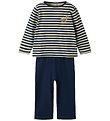 Name It Nattøj - 2-delt - NmmRyndq - Navy Blazer m. dinosaur
