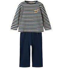 Name It Nattøj - 2-delt - NmmRyndq - Navy Blazer m. dinosaur