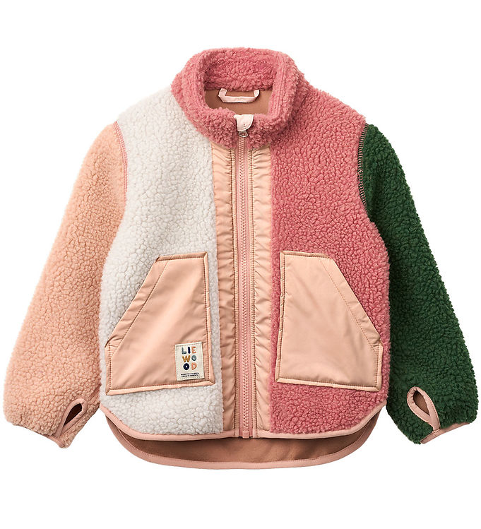 Liewood Fleecejakke - Noam Pile - Dusty Rose Multi Mix