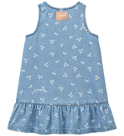 Liewood Kjole - Denim - Sybilla - Cherry Heart Sandy/Denim