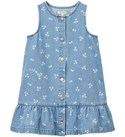 Liewood Kjole - Denim - Sybilla - Cherry Heart Sandy/Denim