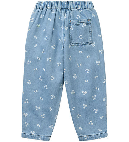 Liewood Jeans - Borris - Light Denim Printed - Cherry Heart Sand