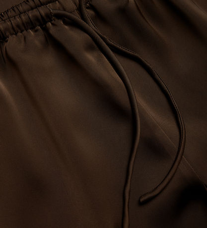 Grunt Bukser - GrPirc - Satin - Brown
