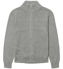 Grunt Cardigan - Strik - GrLoke - Grey Melange