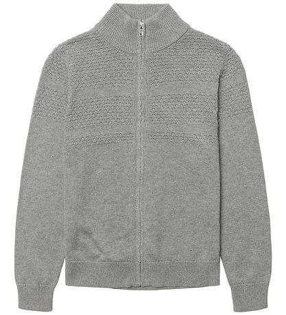Grunt Cardigan - Strik - GrLoke - Grey Melange
