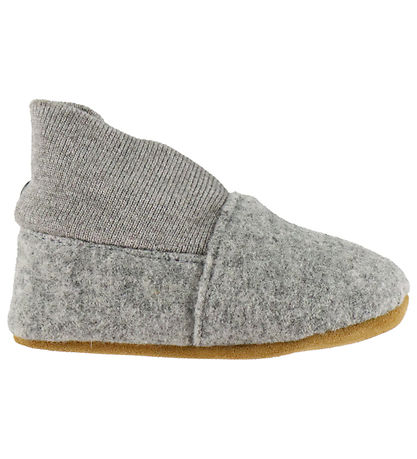 En Fant Hjemmesko - Uld - Grey Melange