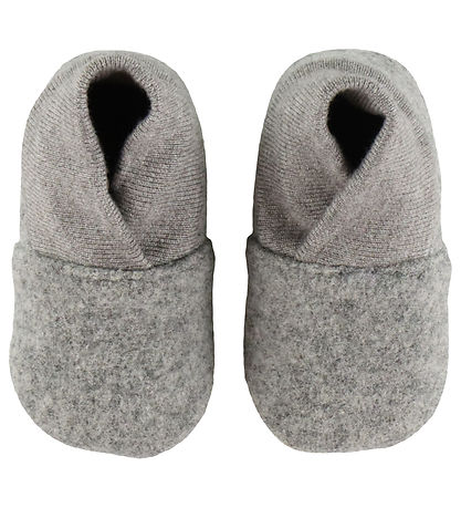 En Fant Hjemmesko - Uld - Grey Melange