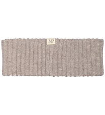 MP Pandebånd - Uld - Rib - Light Brown Melange