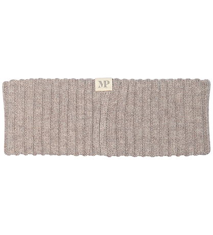 MP Pandebånd - Uld - Rib - Light Brown Melange