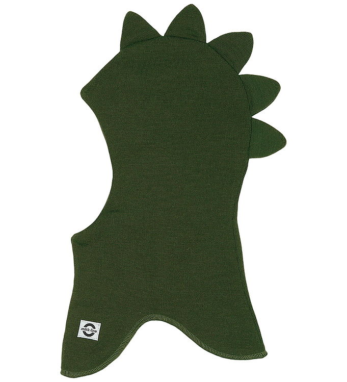 Mikk-Line Elefanthue - Uld/Akryl - 2-lags - Kombu Green m. Dinot