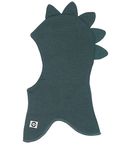 Mikk-Line Elefanthue - Uld/Akryl - 2-lags - Dark Slate m. Takker