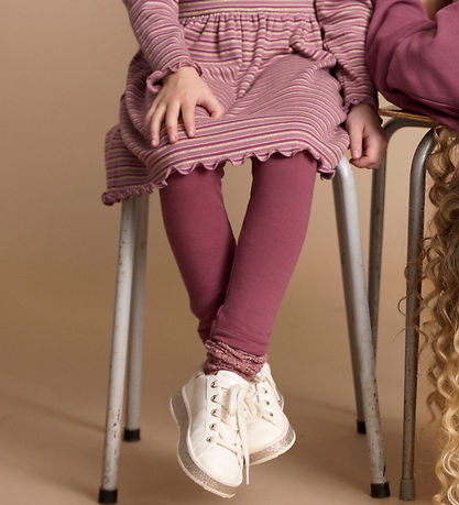 Minymo Leggings - Sweat - Crushed Berry