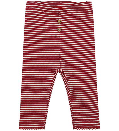 Minymo Leggings - Rib - Rio Red