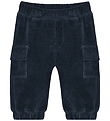 Minymo Bukser - Velour - Midnight Navy