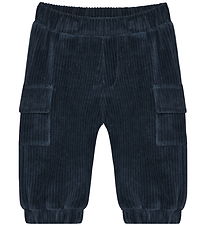 Minymo Bukser - Velour - Midnight Navy