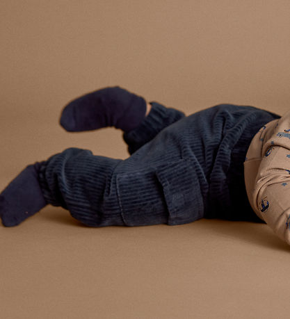 Minymo Bukser - Velour - Midnight Navy