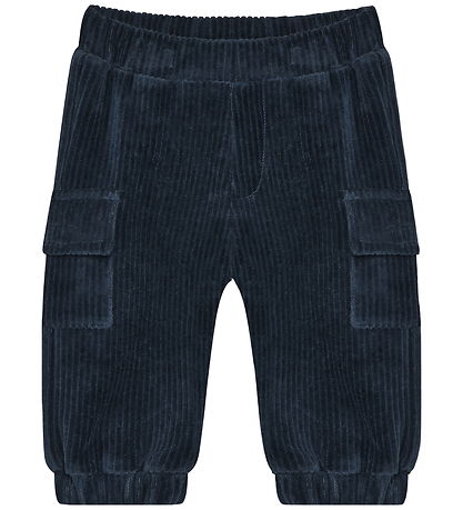 Minymo Bukser - Velour - Midnight Navy