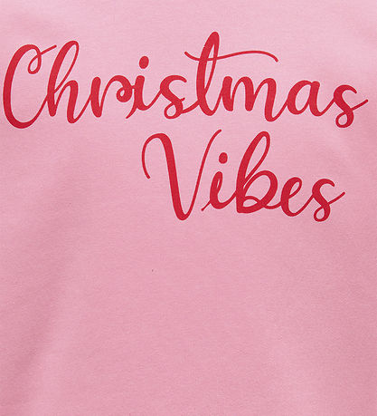 Kids Only Swaetshirt - KogXmas - Sea Pink/Christmas Vibes