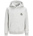 Jack & Jones Hættetrøje - JorFrederiksberg - White Melange