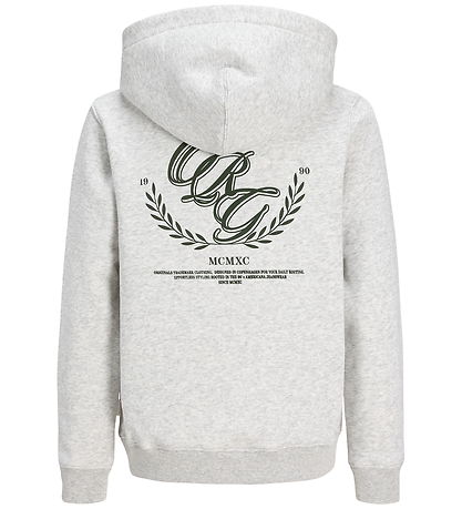Jack & Jones Hættetrøje - JorFrederiksberg - White Melange