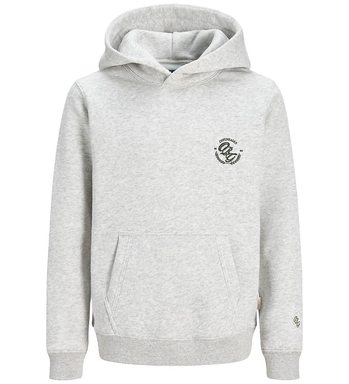 Jack & Jones Hættetrøje - JorFrederiksberg - White Melange