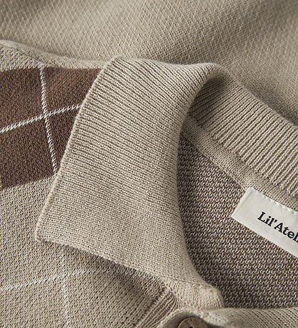 Lil Atelier Polobluse - Strik - NmmRonan - White Pepper